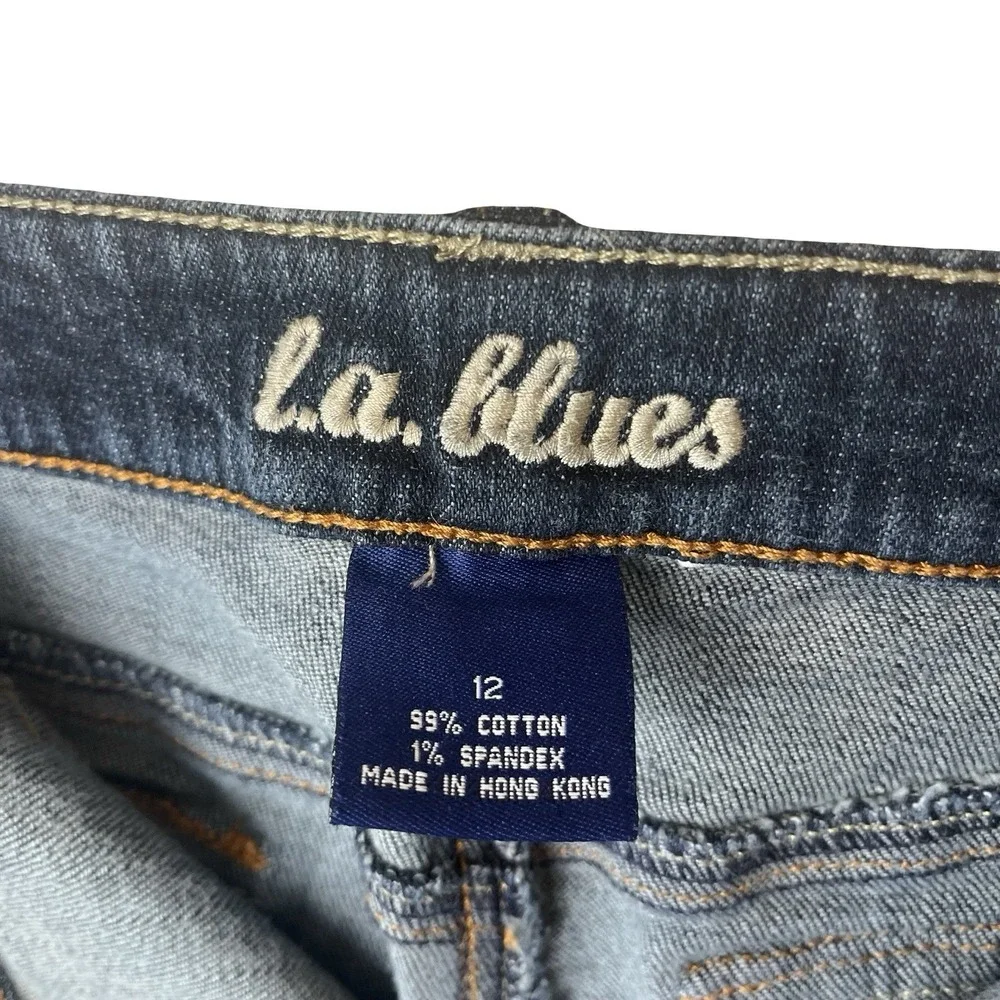Vintage L.A. Blues Jeans‎ Womens 31x31 Sz 12 Straight Leg Dark Wash Denim